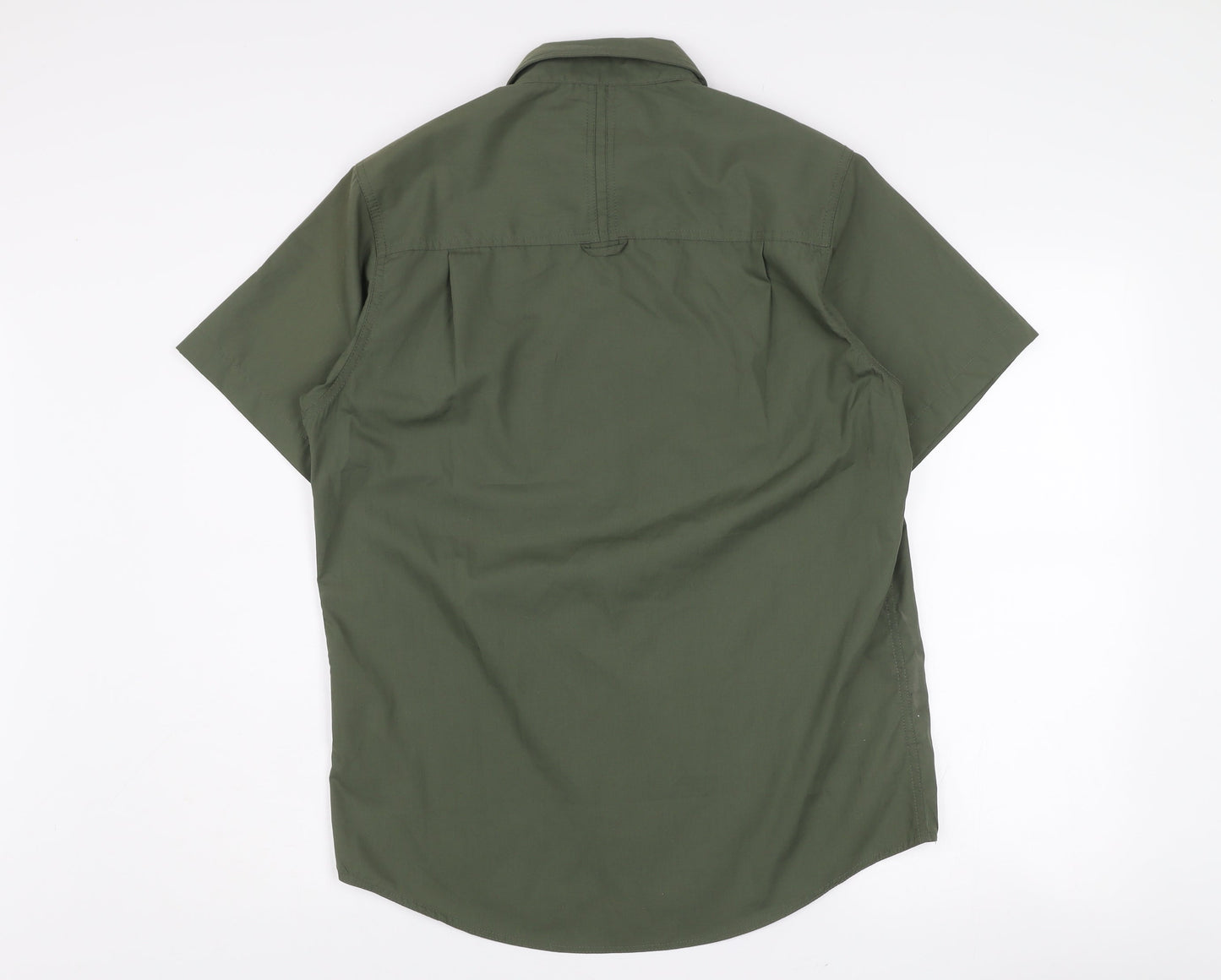 Craghoppers Men's Green Short Sleeve Hiking Button-Up Shirt S Regular Fit