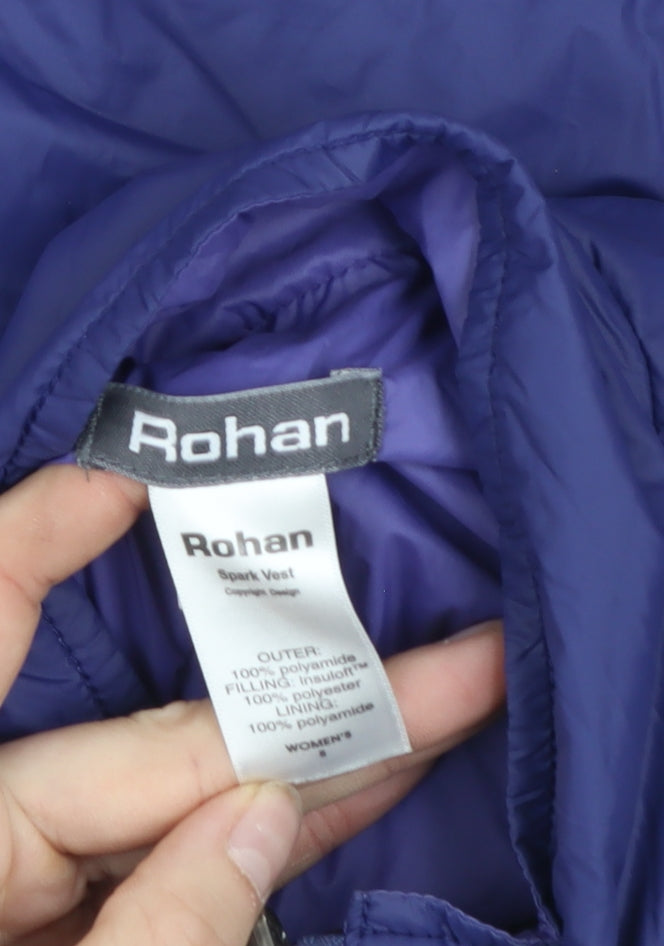Rohan Women Blue Spark Vest Lightweight Insulated Waistcoat Size