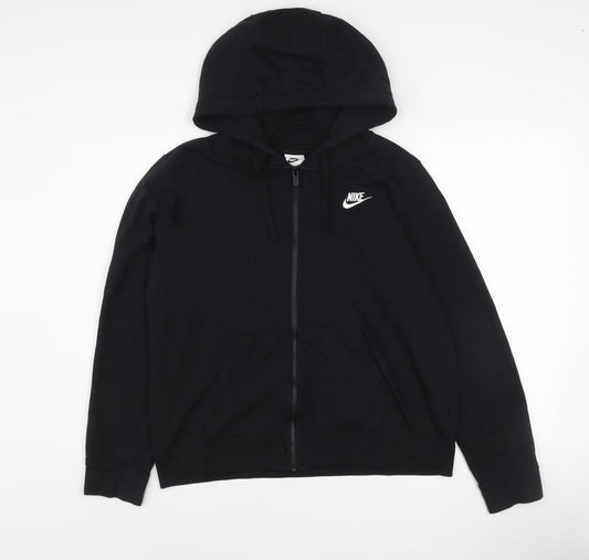 Nike Men's Black Full Zip Hooded Fleece Jacket Medium