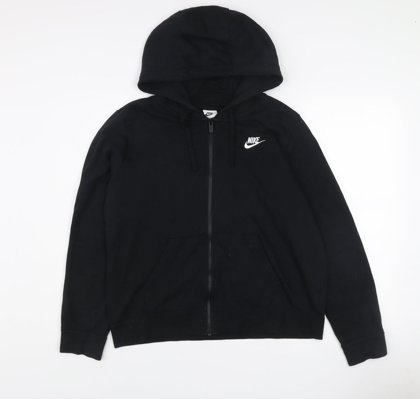 Nike Men's Black Full Zip Hooded Fleece Jacket Medium
