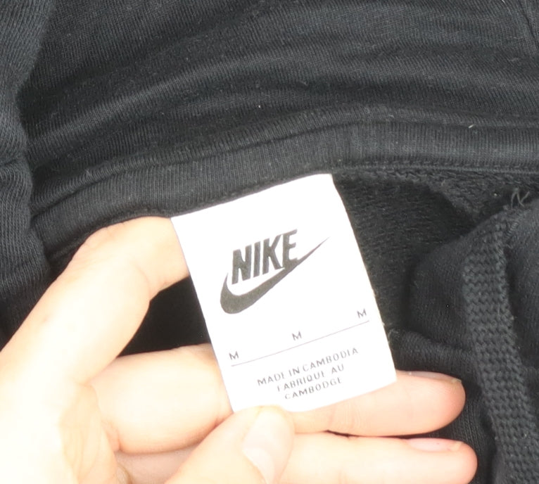 Nike Men's Black Full Zip Hooded Fleece Jacket Medium