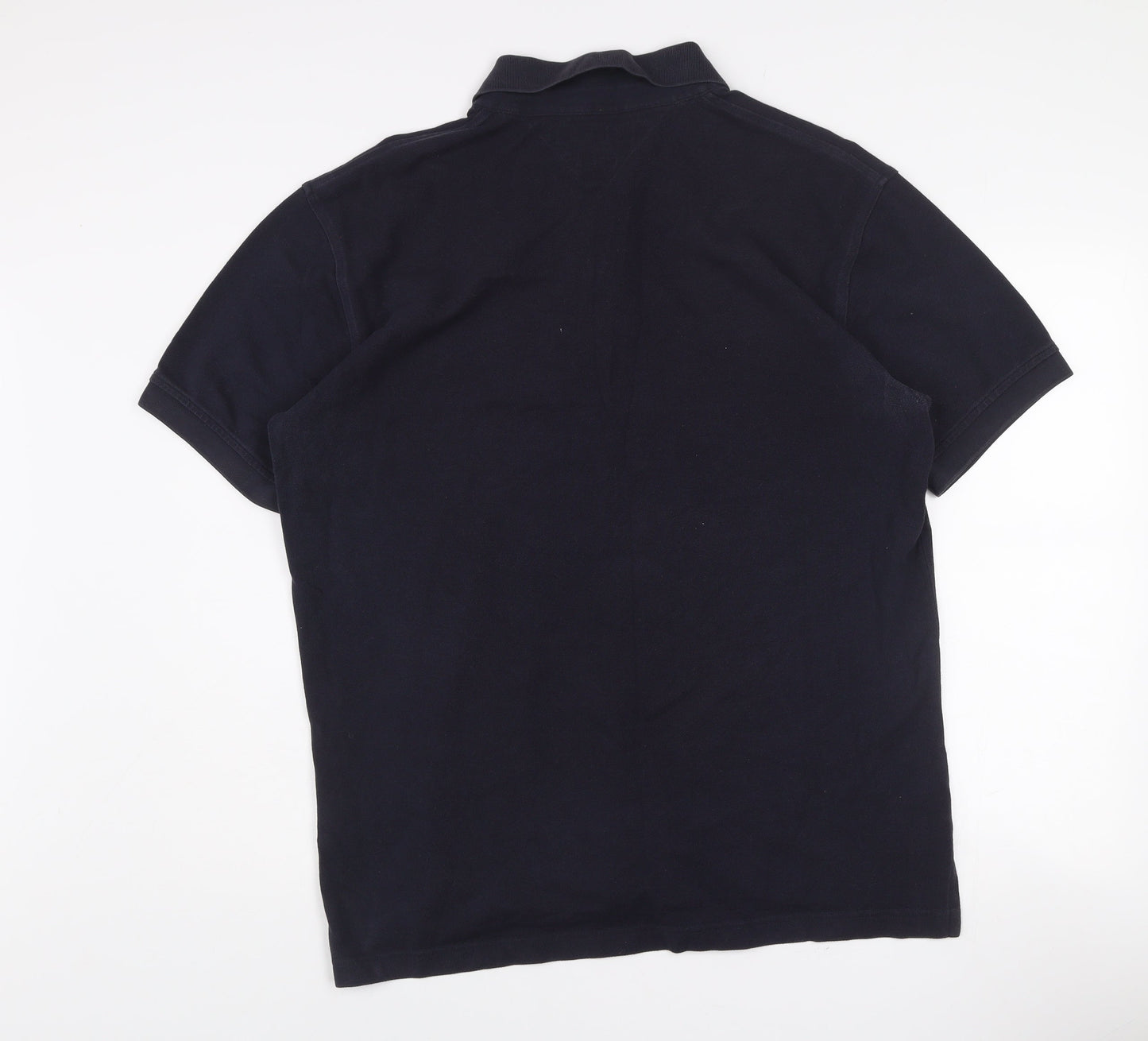 Tommy Hilfiger Men’s Black XL Polo Shirt 100% Cotton Short Sleeve