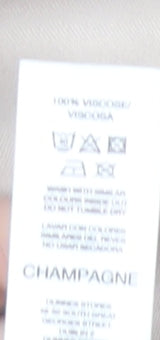 Gallery Women Beige Midi A-Line Skirt Size 18 Viscose Satin