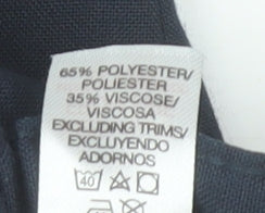 Additional view of Dunnes boys’ blue school uniform trousers 7-8 years adjustable waist