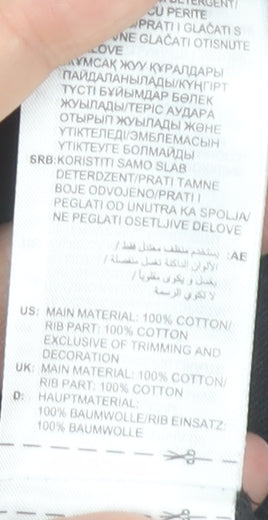 Adidas Originals Men's Black Cotton Graphic T-Shirt M