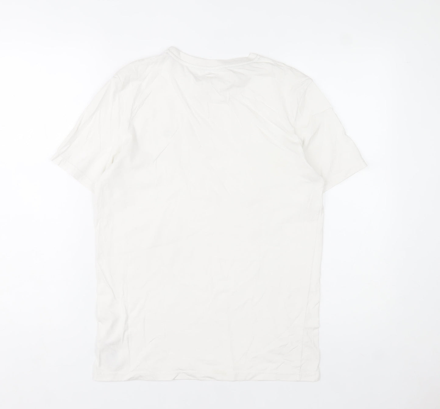 Tommy Hilfiger Boys White Cotton Crew Neck Logo T-Shirt 14-16 Years