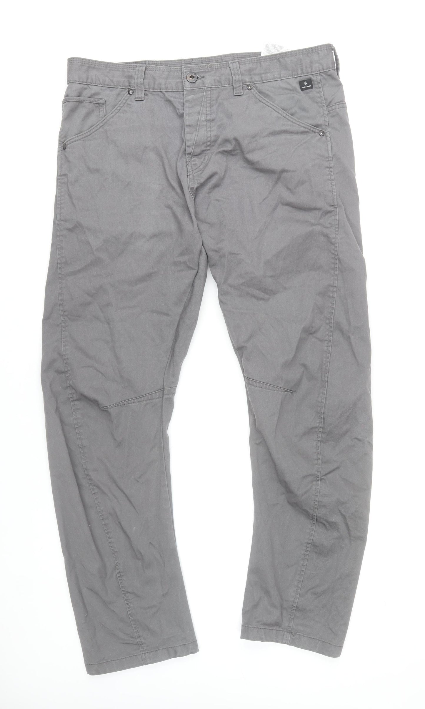 Jack & Jones Grey Chino Trousers Women’s Size 20 Regular Fit