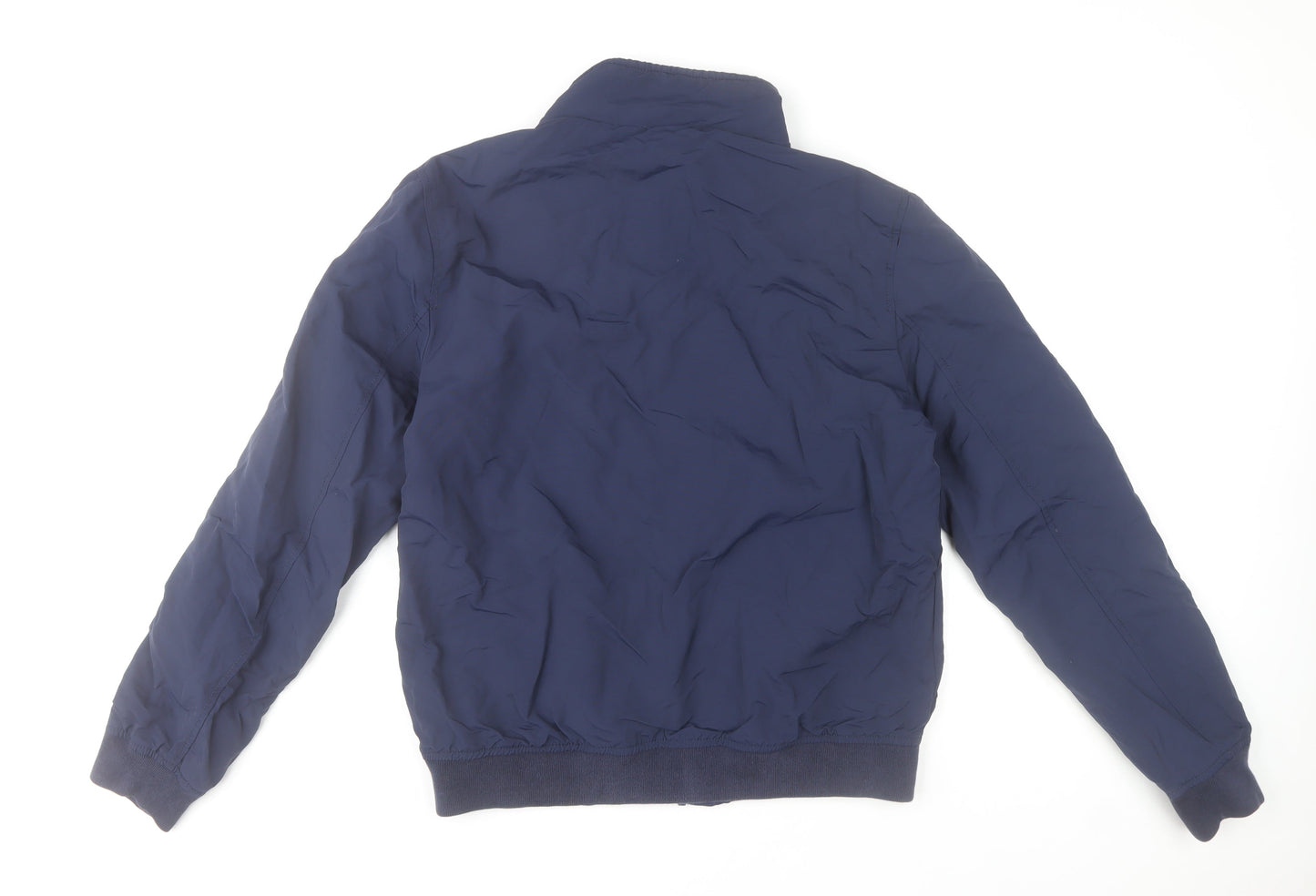 Tommy Jeans Men’s Blue Bomber Jacket Size L Regular Fit Zip Up