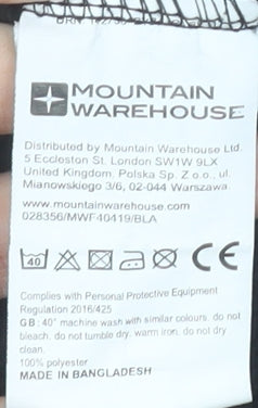 Mountain Warehouse Boys Black Fleece 1/4 Zip Pullover Sweatshirt Size S