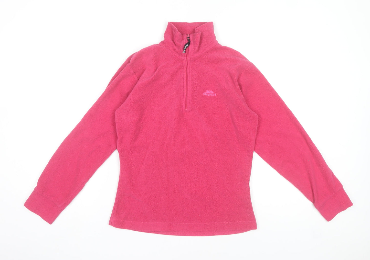 Trespass Womens Pink XS Fleece 1/2 Zip Pullover Sweatshirt
