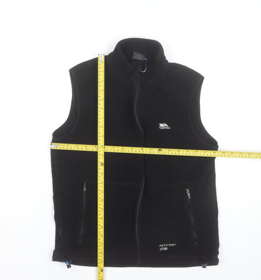 Trespass Men’s Black Fleece Bodywarmer Waistcoat S Outdoor Walking Vest