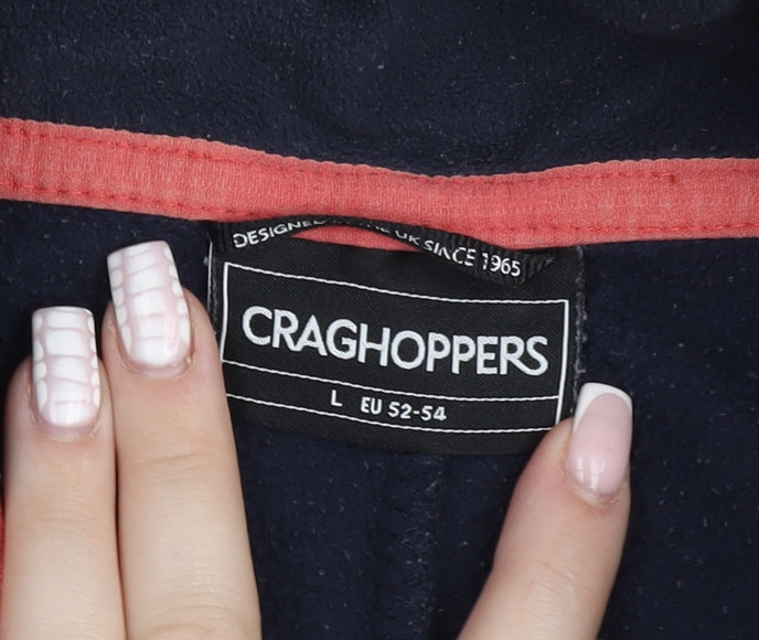 Craghoppers Men's Blue Fleece 1/4 Zip Pullover Sweatshirt Size L