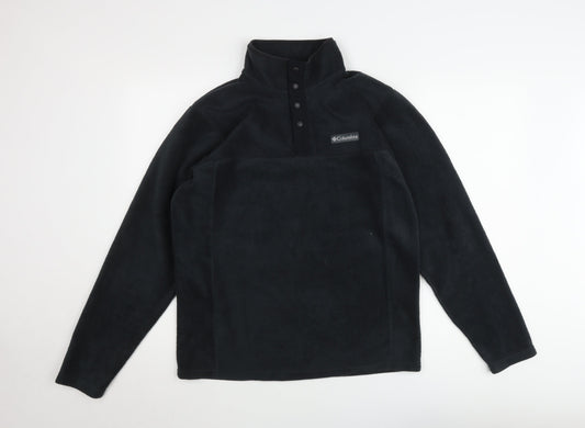 Columbia Men’s Black Fleece Henley Sweatshirt Size S