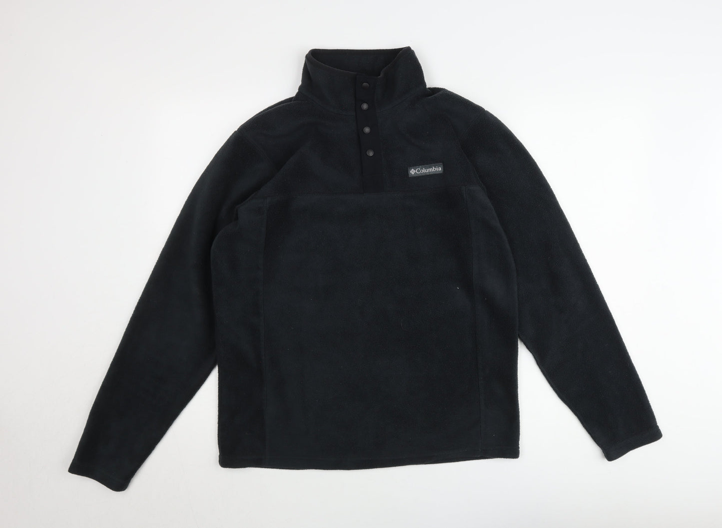 Columbia Men’s Black Fleece Henley Sweatshirt Size S