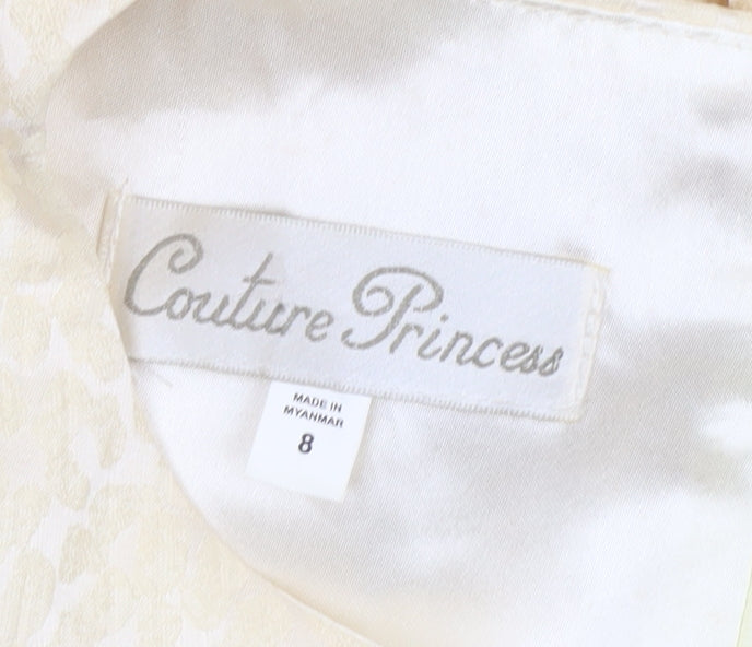 Additional view of Couture Princess girls’ ivory fit & flare party dress, size 8, years