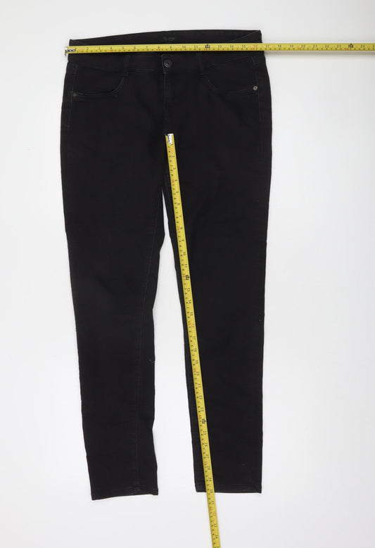 Firetrap Men's Black Slim Fit Stretch Denim Trousers W32