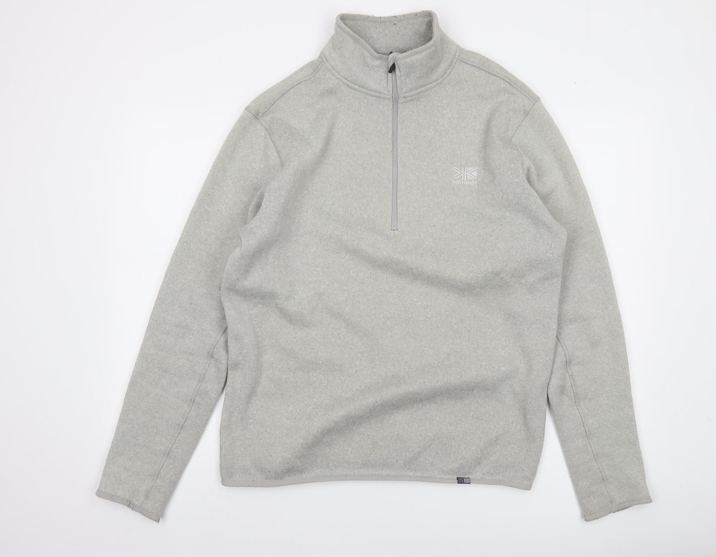 Karrimor Men’s Grey Fleece 1/4 Zip Pullover Sweatshirt Size L