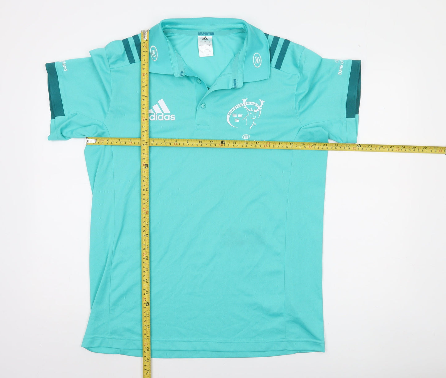 adidas Men’s Blue Munster Rugby Polo Shirt Size L