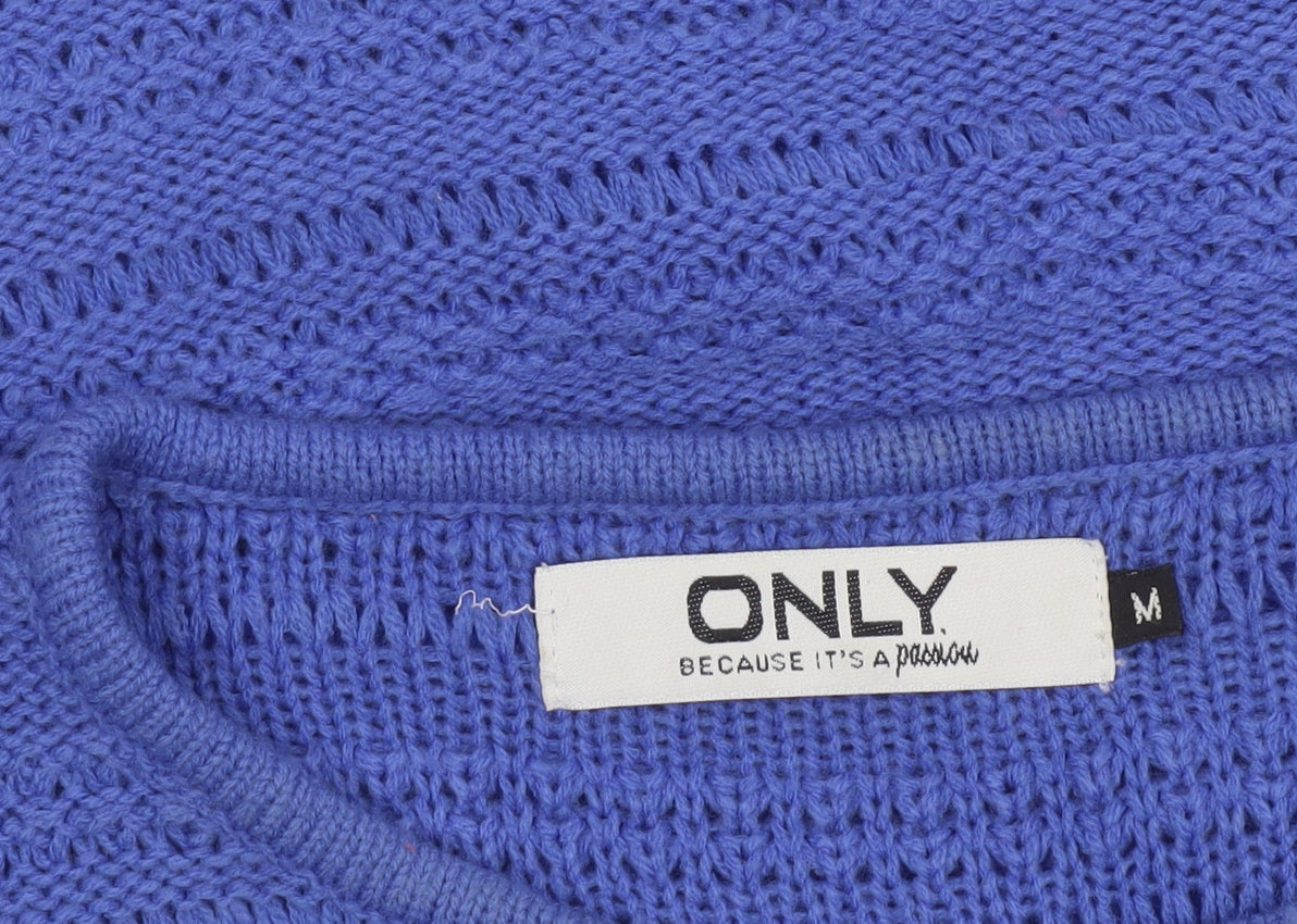 Additional view of Only Women Blue Knit Open-Knit jumper, size M