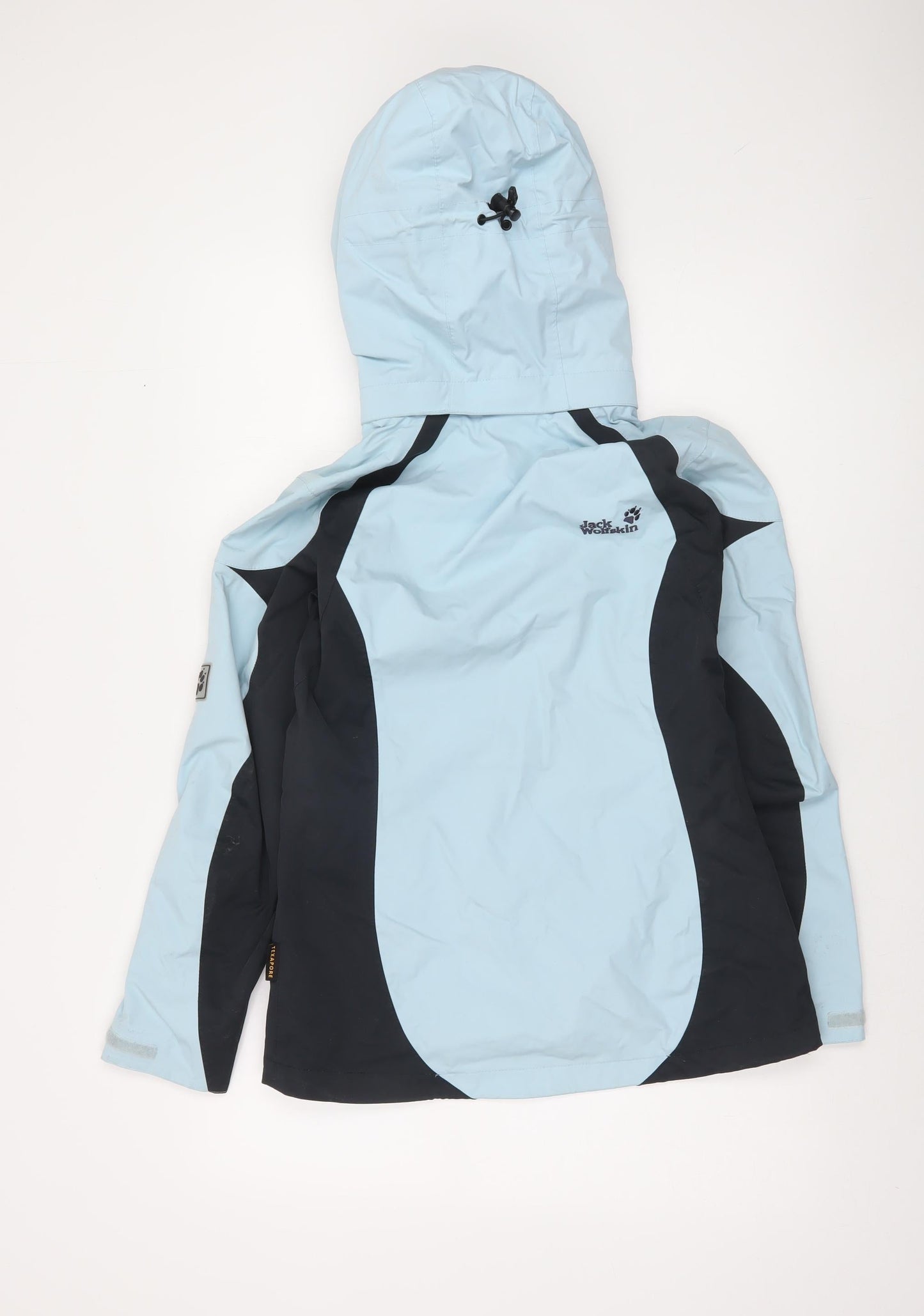 Jack Wolfskin Women's Blue Waterproof Rain Jacket Size 8