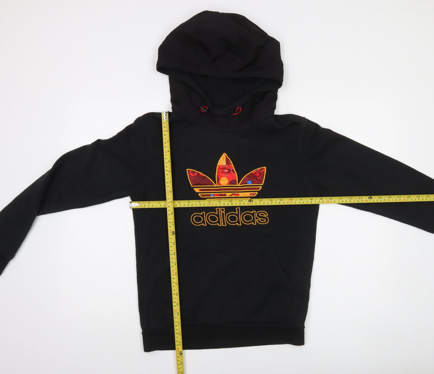 adidas Men’s Black CNY Logo Pullover Hoodie Size S Regular Fit