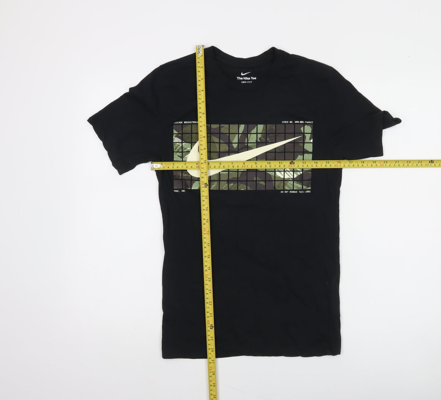 Nike Men's Black Dri-Fit Graphic T-Shirt XS Camouflage Print