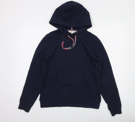 Boden Women's Navy Pullover Hoodie Size S Cotton Blend