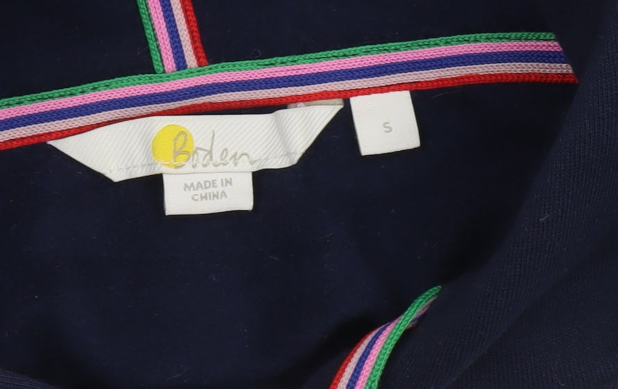 Boden Women's Navy Pullover Hoodie Size S Cotton Blend