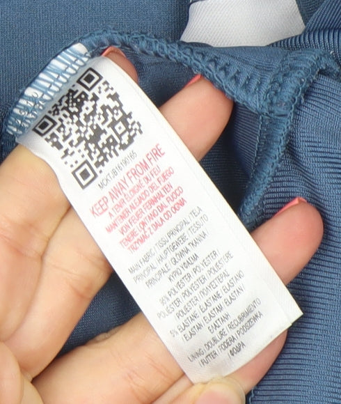 McKenzie Boys Blue Full Zip Colourblock Hoodie 12-13 Years