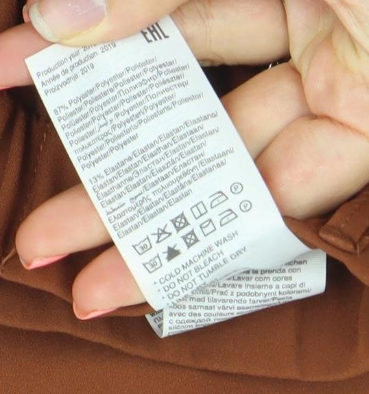 Additional view of Only Women Brown Chino Trousers S Regular 32in Waist