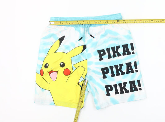 Pokémon Boys Multicoloured Pikachu Tie Dye Swim Shorts 11-12 Years
