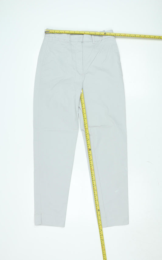 Marks and Spencer Men's Grey Regular Fit Chino Trousers Size 8