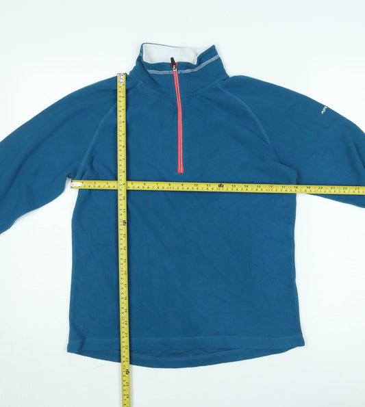 Trespass Mens Blue Fleece 1/4 Zip Pullover Sweatshirt M