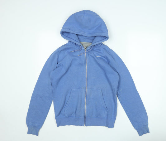 Nike Men's Blue Full Zip Hooded Basic Jacket M