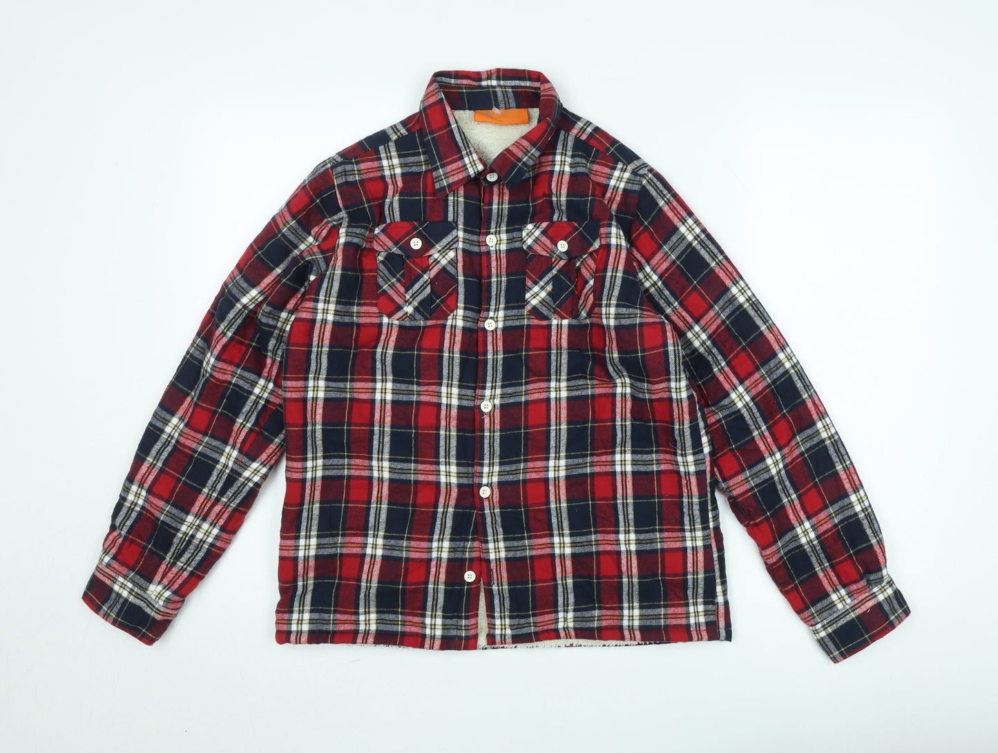 Mountain Warehouse Teens Red Check Flannel Shirt Jacket 164cm