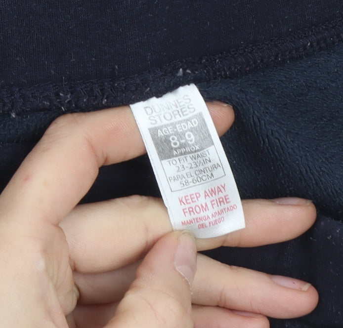Additional view of Dunnes Stores girls’ black stretch jersey ankle leggings 8-9 years