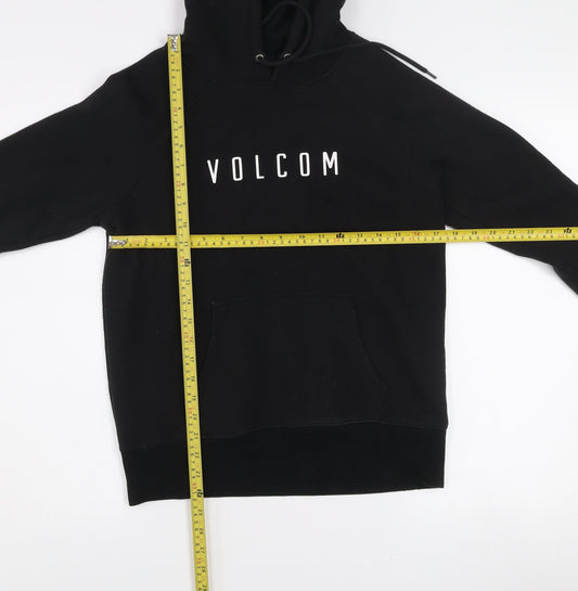Volcom Women's Black Pullover Hoodie Size S Cotton Blend