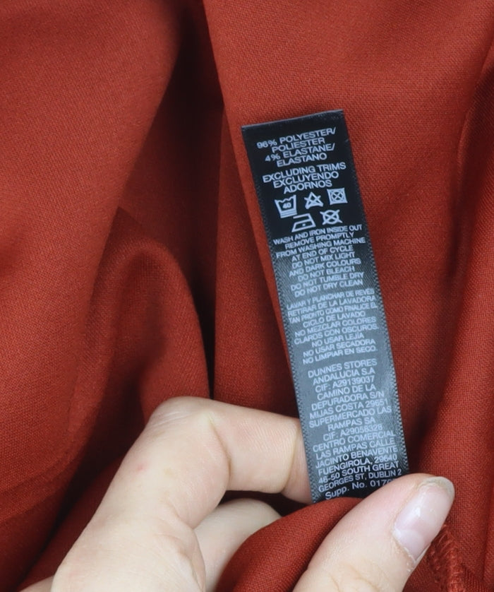Additional view of Dunnes women’s brown shawl collar 3/4 sleeve blazer jacket l