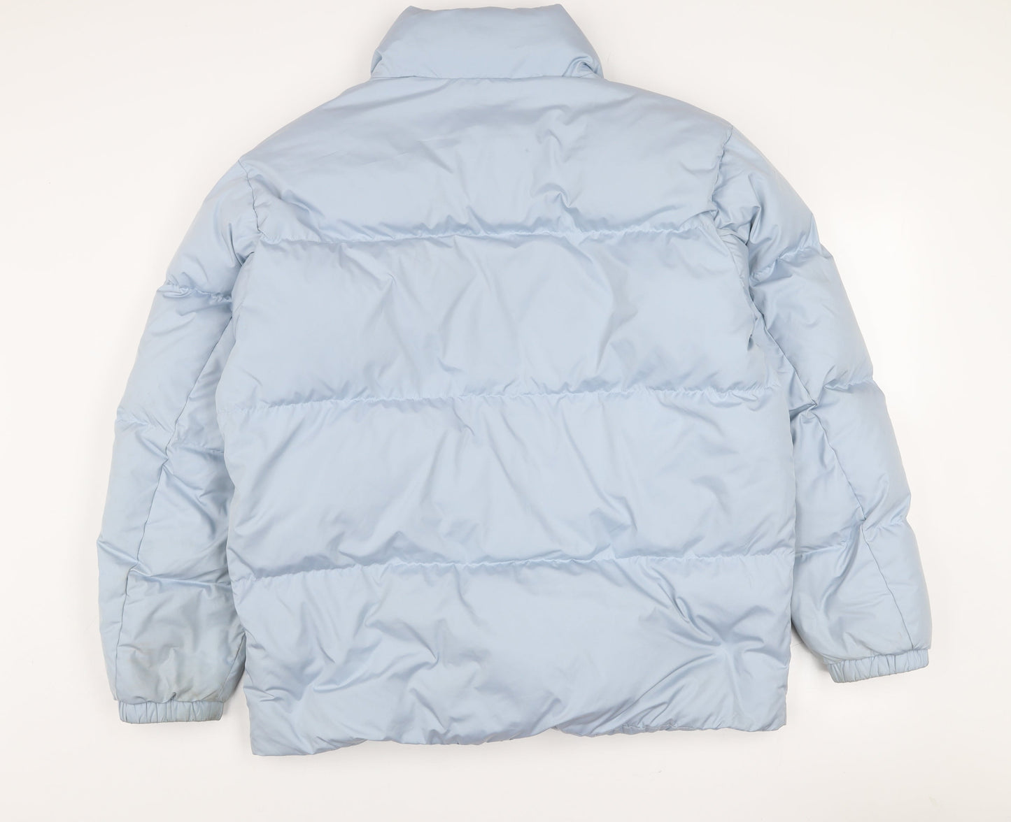 New Balance Women Blue L Puffer Jacket Winter Insulated Coat