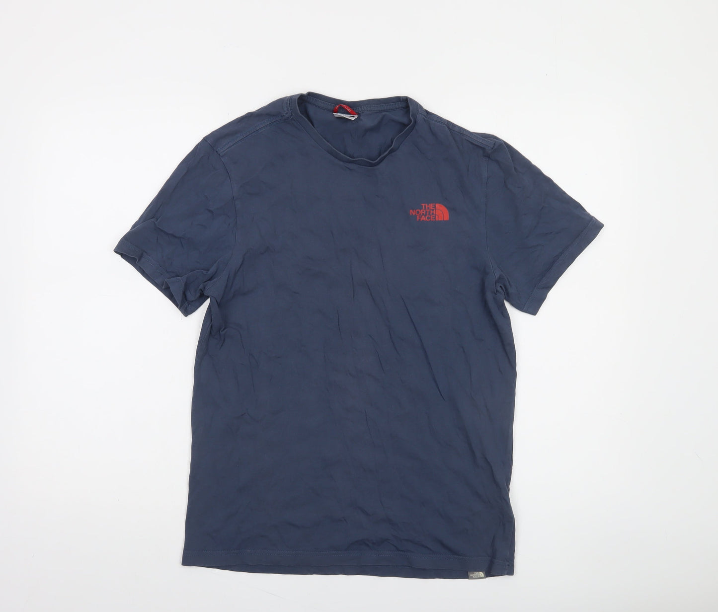 The North Face Men's Blue Small Cotton Outdoor Graphic T-Shirt