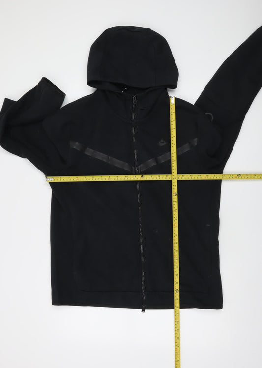 Nike Men's Black Large Full Zip Hoodie Cotton Blend Sportswear