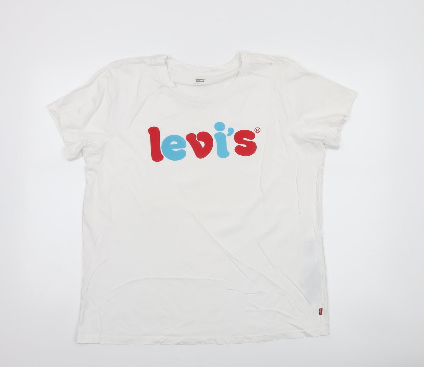 Levi's Women's White 18 Plus Basic Cotton T-Shirt