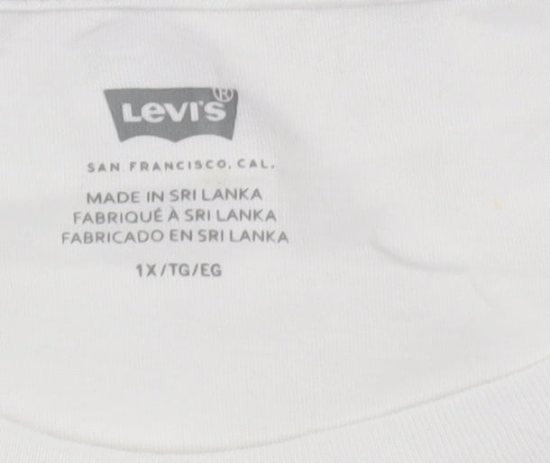 Levi's Women's White 18 Plus Basic Cotton T-Shirt