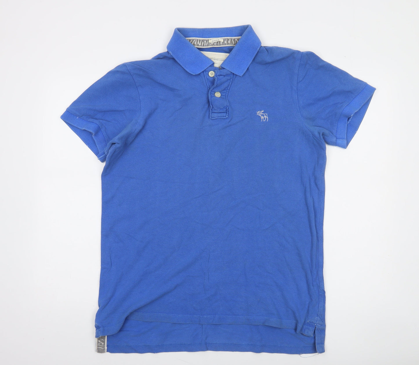 Abercrombie & Fitch Men’s Blue L Polo Shirt 100% Cotton Classic Style