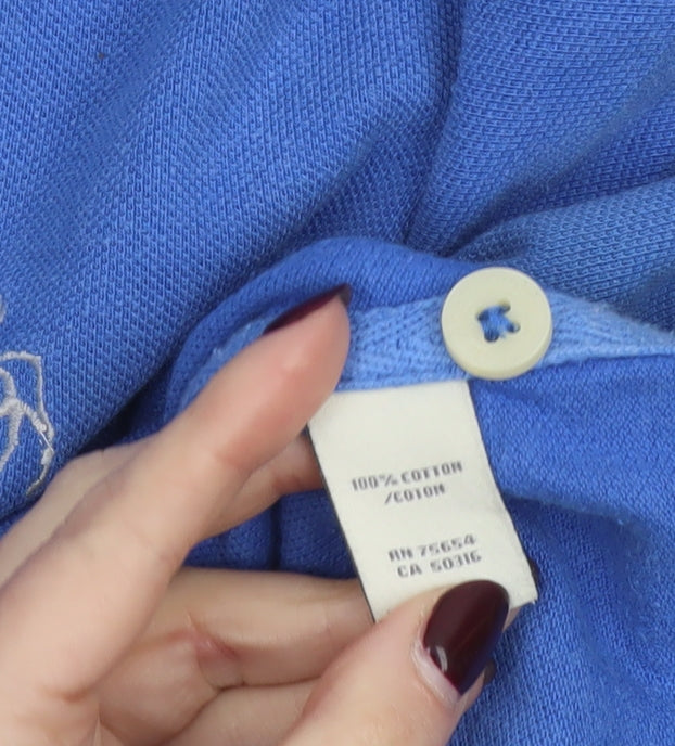 Abercrombie & Fitch Men’s Blue L Polo Shirt 100% Cotton Classic Style