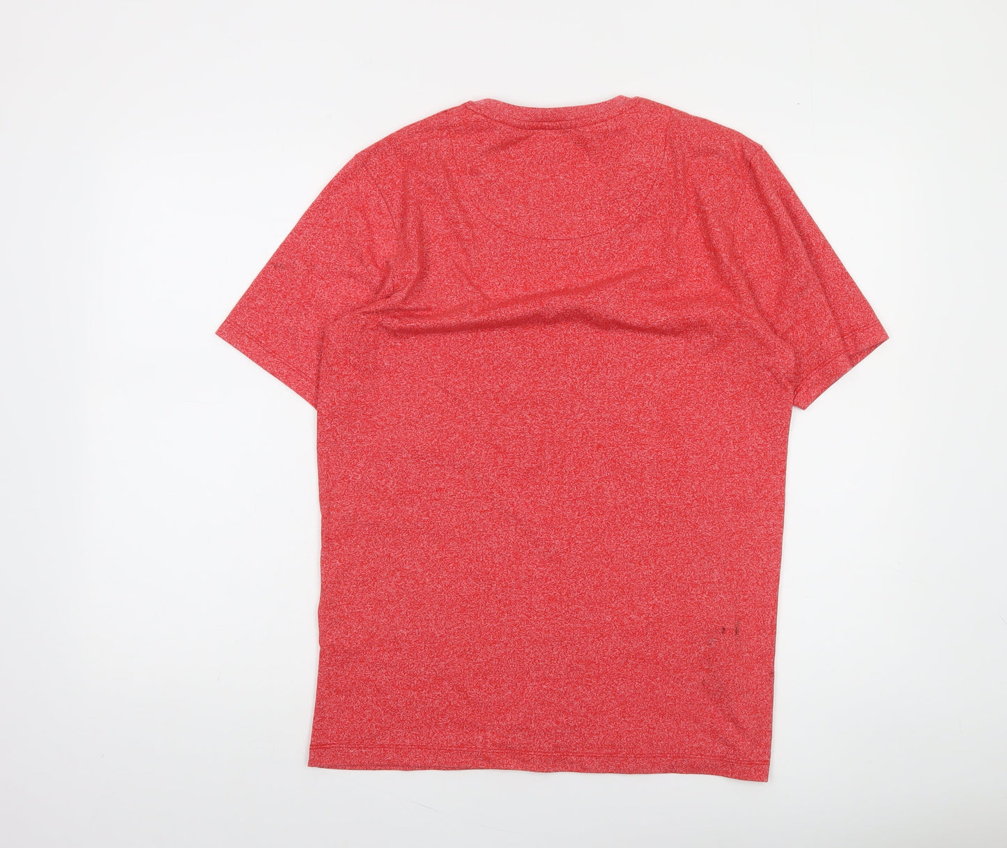 Diesel Men's Red Crew Neck Cotton Blend T-Shirt Size L