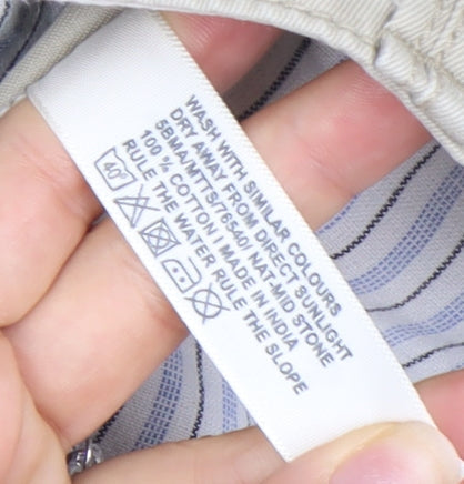 FatFace Men's Beige Chino Trousers 36R Regular Fit Cotton