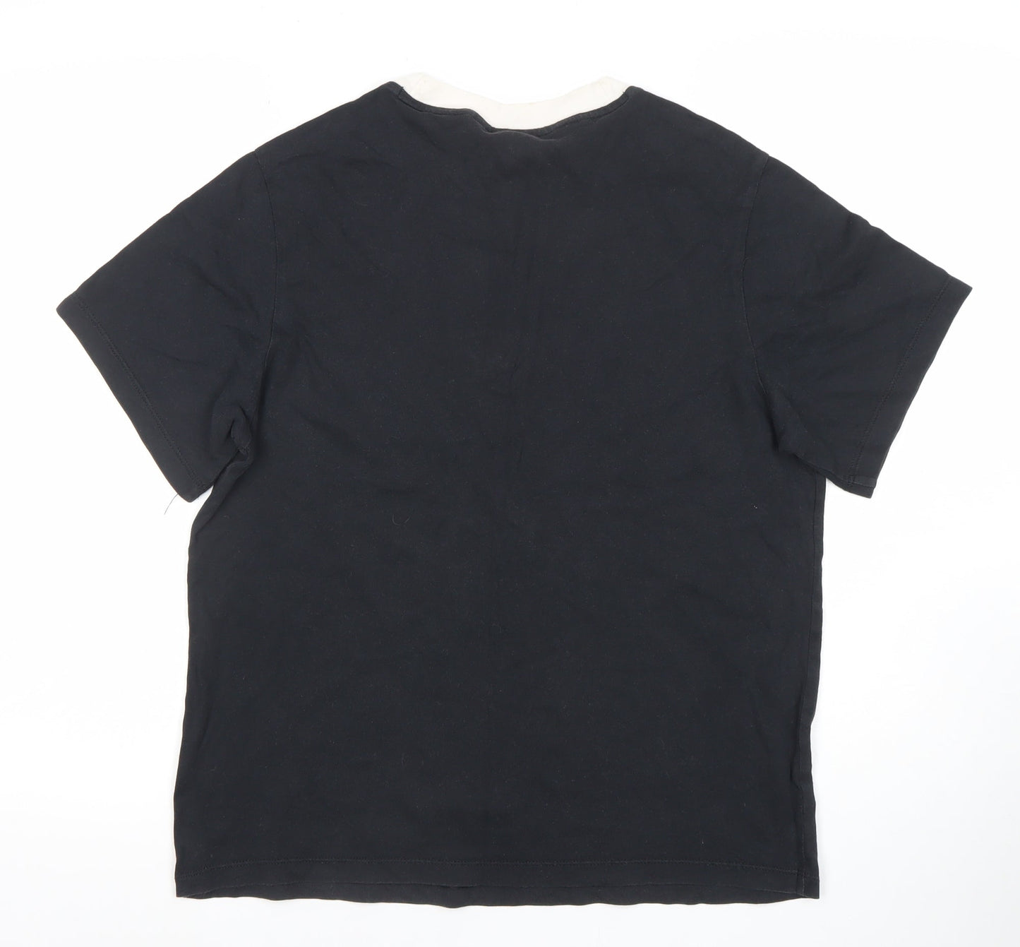 Adidas Women’s Black Ringer T-Shirt Size 12 Cotton Casual