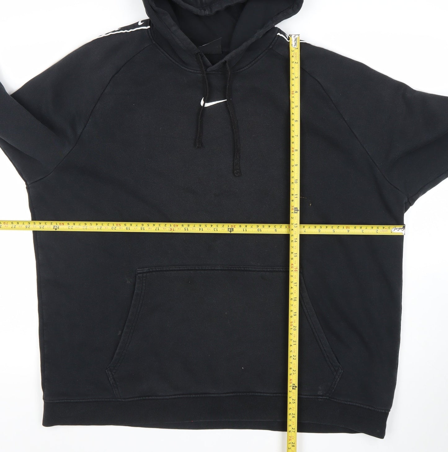 Nike Mens Black XL Pullover Hoodie Logo Sportswear Sweatshirt