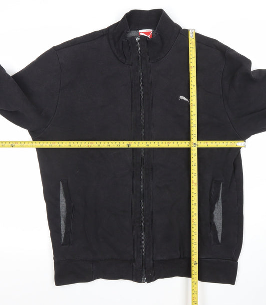 Puma Men's Black Full Zip Sweatshirt Size L Sports Fleece Jacket